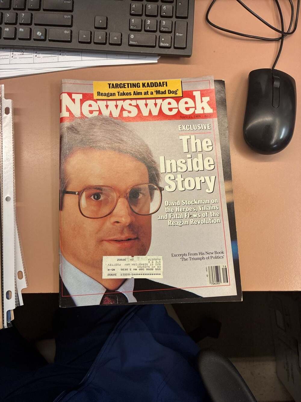 Newsweek Magazine April 21 1986 David Stockman Inside Story